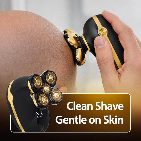 Cutting Edge LCD Display Rechargeable Wet & Dry Hypoallergenic Head Shaver for Men #2