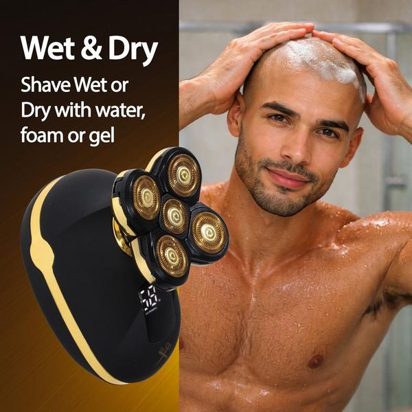 Cutting Edge LCD Display Rechargeable Wet & Dry Hypoallergenic Head Shaver for Men #4