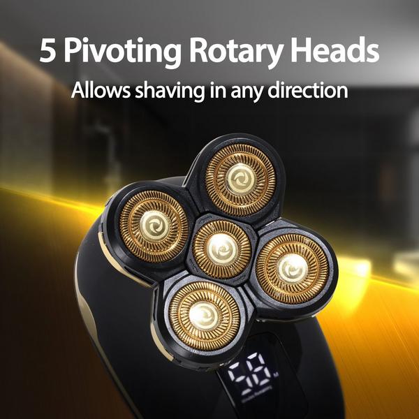 Cutting Edge LCD Display Rechargeable Wet & Dry Hypoallergenic Head Shaver for Men #7