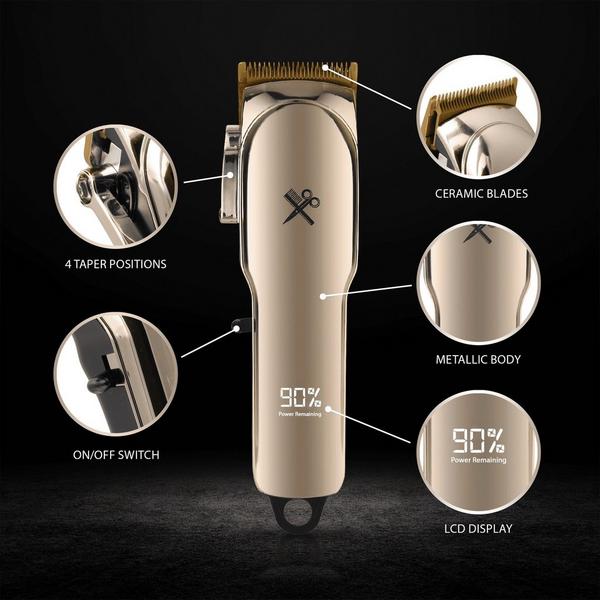 Cutting Edge Cordless Rechargeable Men’s Hair Clippers with Ceramic Blade & 6 Guide Combs #3