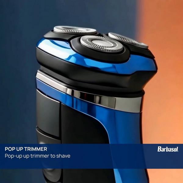 Barbasol Shaving Rechargeable Wet & Dry Rotary Electric Shaver for Men with LCD Display #5