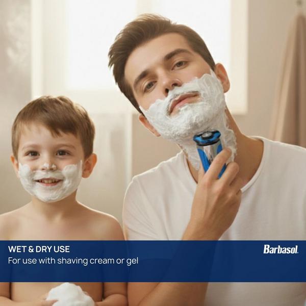 Barbasol Shaving Rechargeable Wet & Dry Rotary Electric Shaver for Men with LCD Display #6