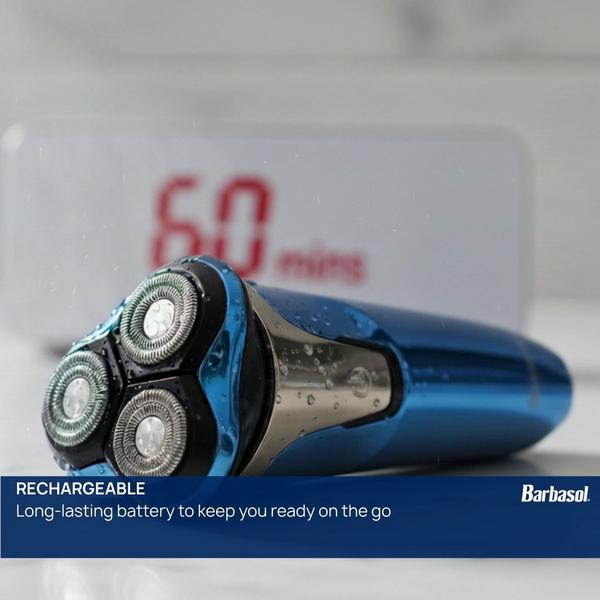 Barbasol Shaving Rechargeable Wet & Dry Rotary Electric Shaver for Men with LCD Display #7