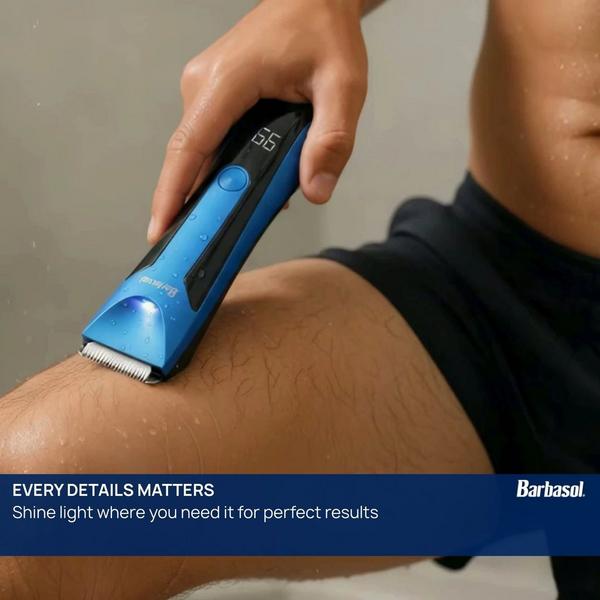 Barbasol Shaving Rechargeable Cordless Waterproof LCD Screen Ceramic Body Hair Trimmer #3