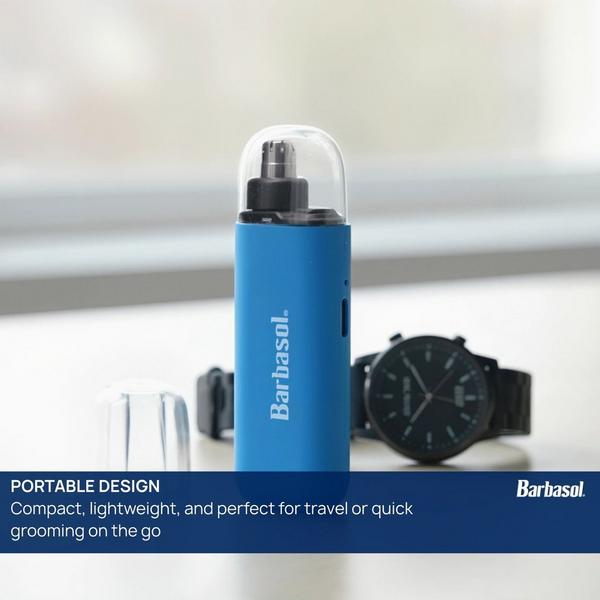 Barbasol Shaving Electric Nose Hair Trimmer Rechargeable & Portable #2