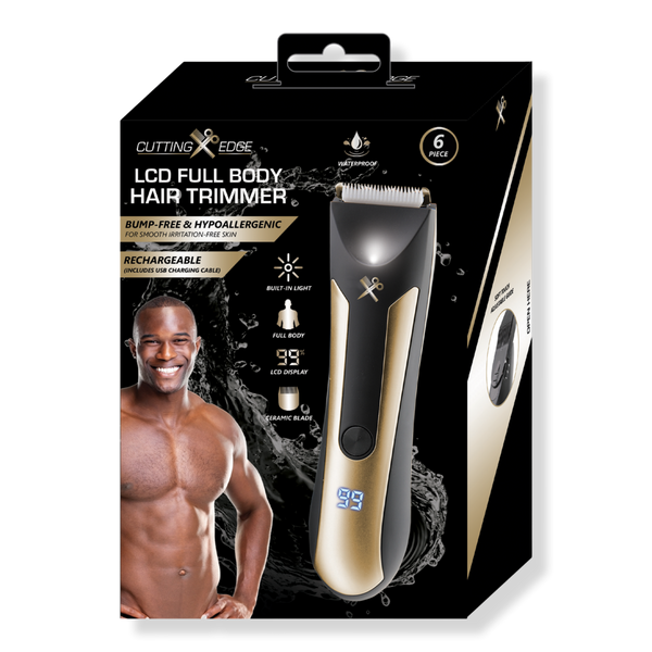 Cutting Edge Mens Waterproof Rechargeable LCD Indicator Body Trimmer with Light #1