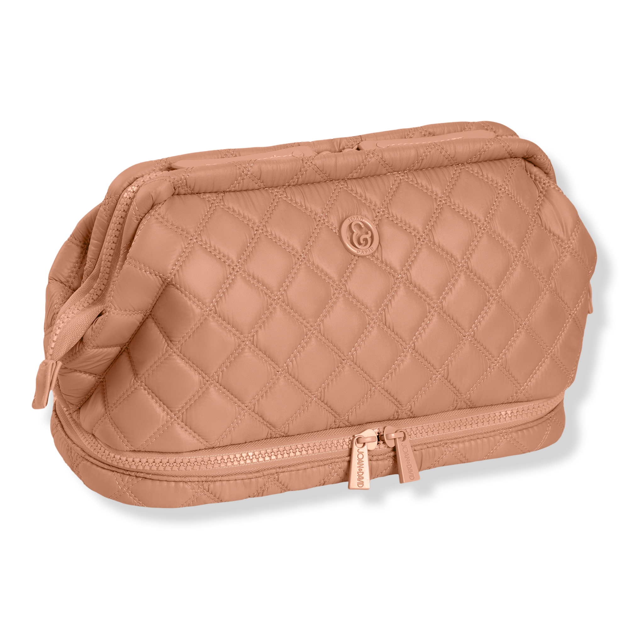 Joan & David Diamond Quilted Puffer Sport Nylon Cosmetic Bag #1
