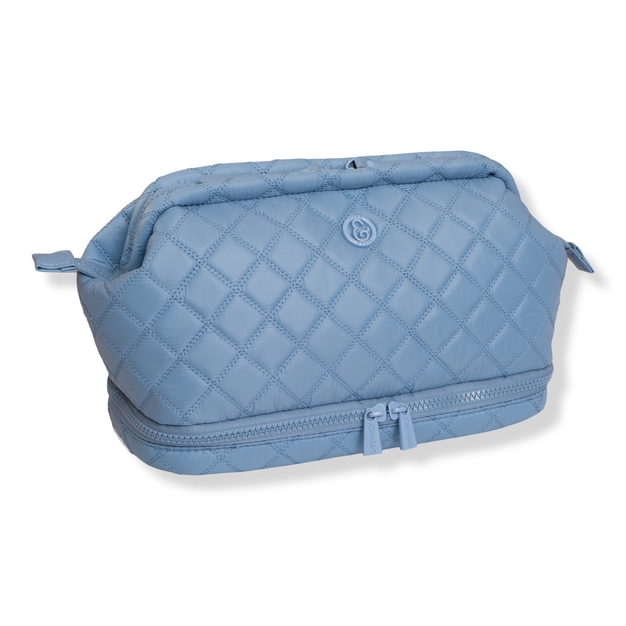 Joan & David Diamond Quilted Puffer Sport Nylon Cosmetic Bag #1