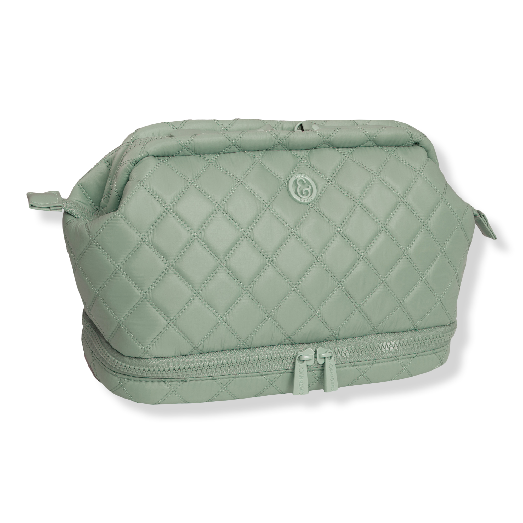 Joan & David Diamond Quilted Puffer Sport Nylon Cosmetic Bag #1