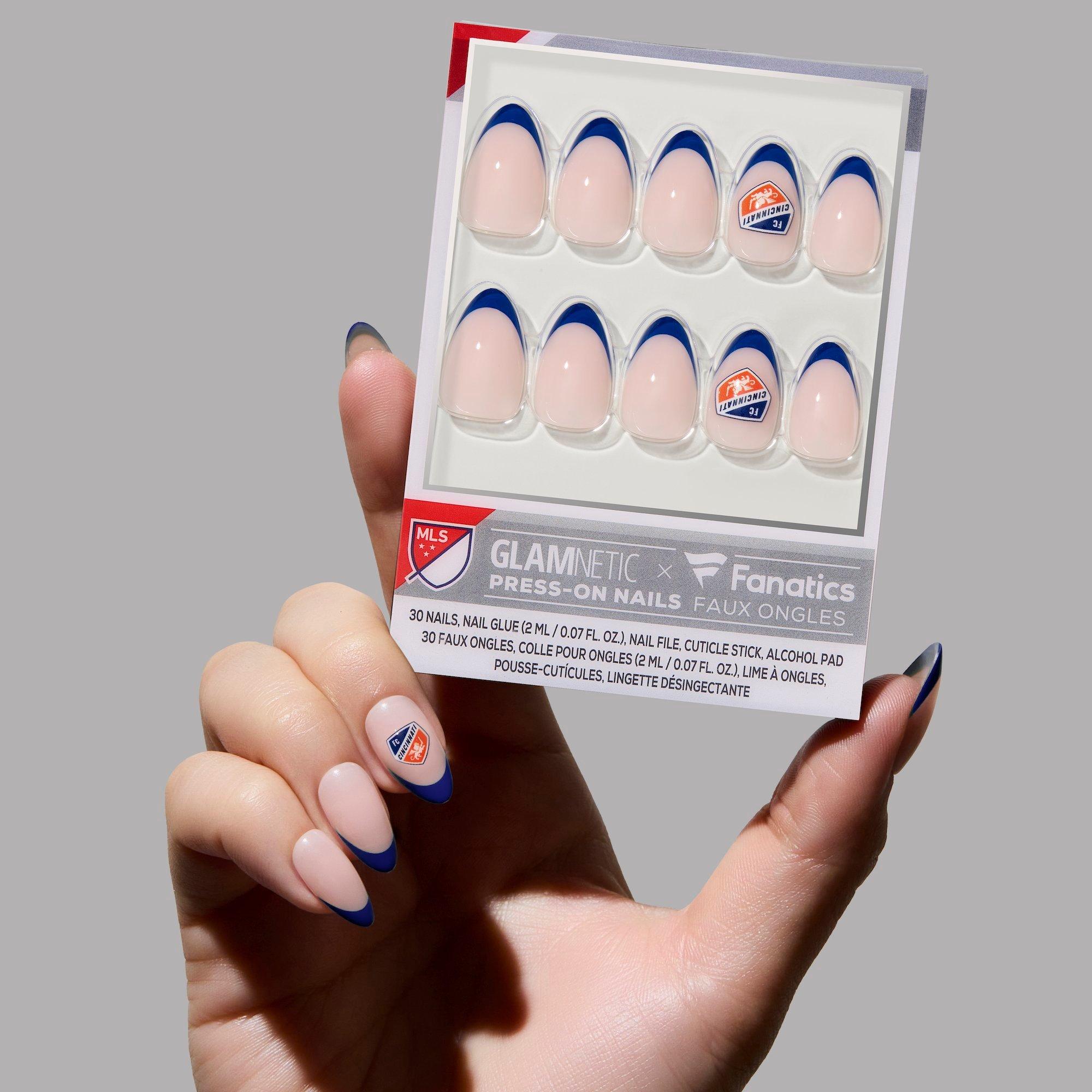 Накладные ногти Glamnetic x Fanatics Nail FC Cincinnati — фото 3