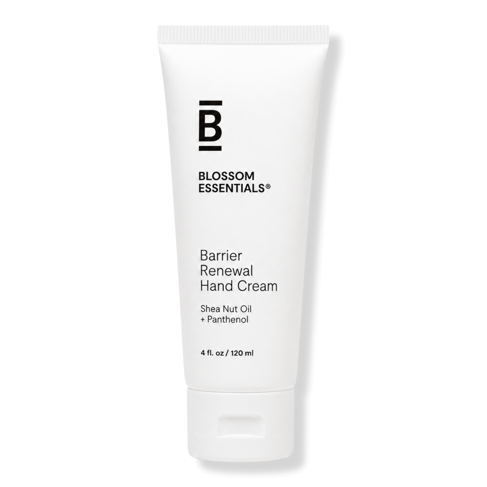 Blossom Essentials Barrier Renewal Hand Cream with Shea Butter & Avocado for Dry, Cracked Hands