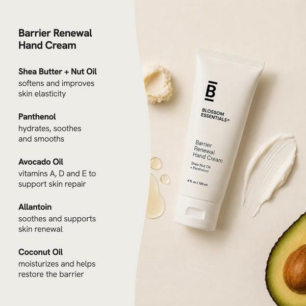 Blossom Essentials Barrier Renewal Hand Cream with Shea Butter & Avocado for Dry, Cracked Hands #5