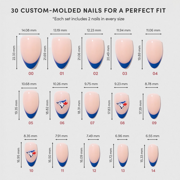 Glamnetic x Fanatics Nail Toronto Blue Jays Press-On Nails #5