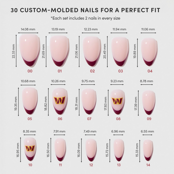 Glamnetic x Fanatics Nail Washington Commanders Press-On Nails #5