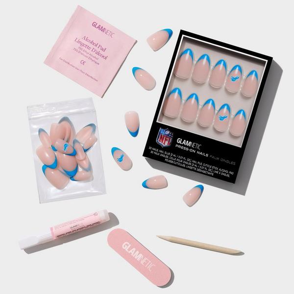 Glamnetic x Fanatics Nail Detroit Lions Press-On Nails #4