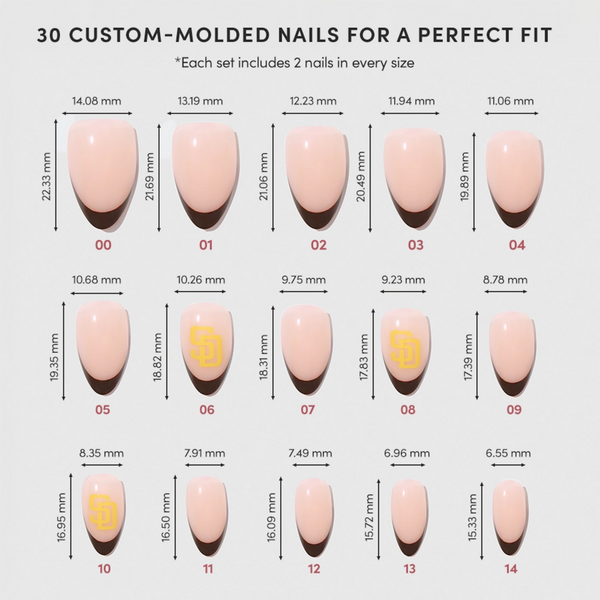 Glamnetic x Fanatics Nail Pittsburgh Pirates Press-On Nails #4