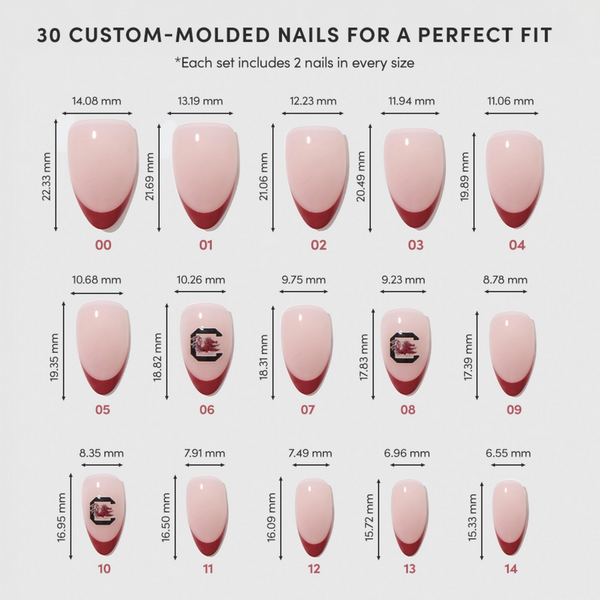 Glamnetic x Fanatics Nail South Carolina Gamecocks Press-On Nails #5