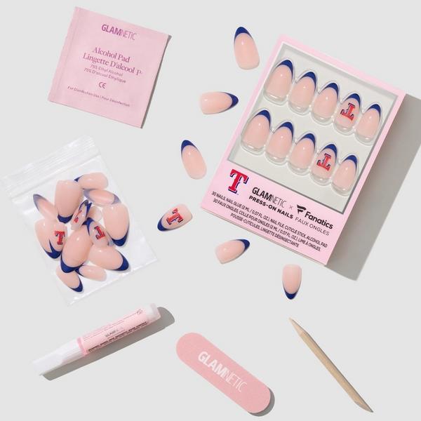 Glamnetic x Fanatics Nail Texas Rangers Press-On Nails #4