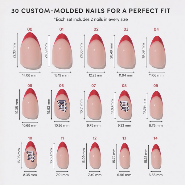 Glamnetic x Fanatics Nail St. Louis Cardinals Press-On Nails #5