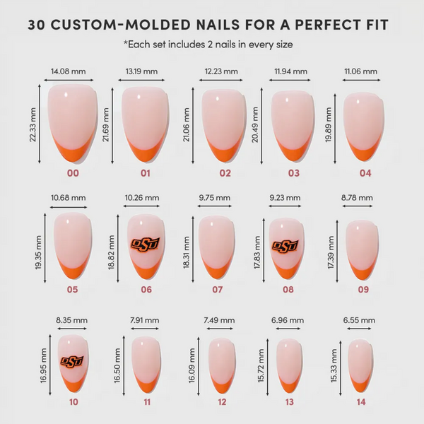 Glamnetic x Fanatics Nail Oklahoma State Cowboys Press-On Nails #5
