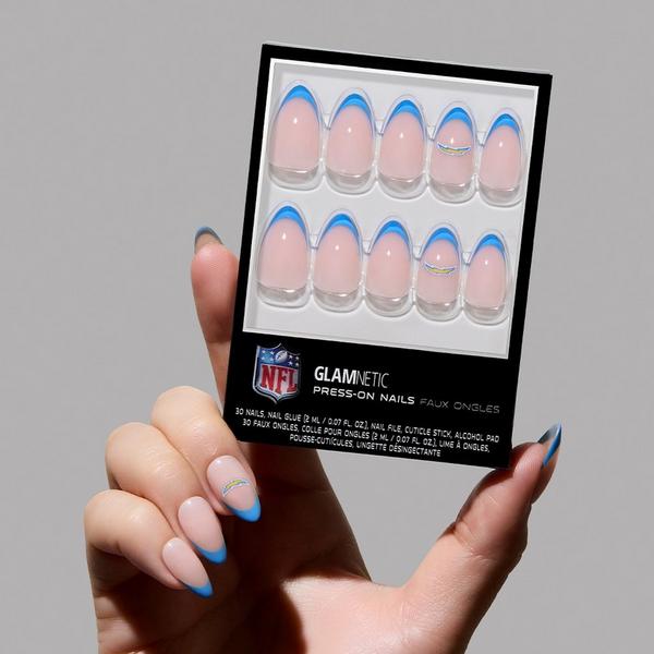 Glamnetic x Fanatics Nail Los Angeles Chargers Press-On Nails #2