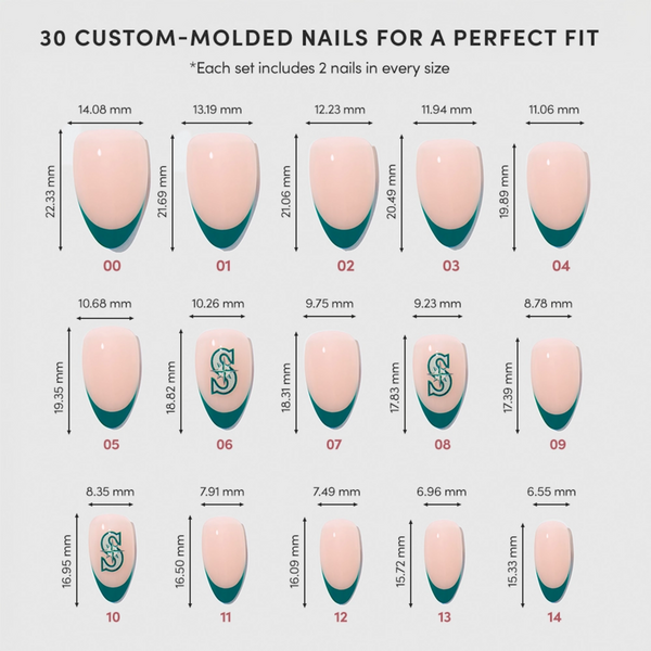 Glamnetic x Fanatics Nail Seattle Mariners Press-On Nails #5