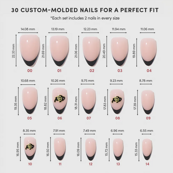 Glamnetic x Fanatics Nail Colorado Buffaloes Press-On Nails #5