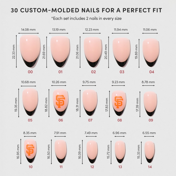 Glamnetic x Fanatics Nail San Francisco Giants Press-On Nails #5