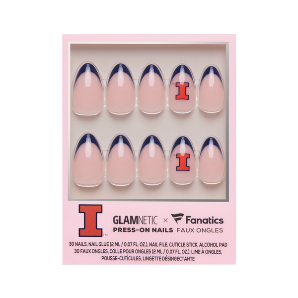 Glamnetic x Fanatics Nail Illinois Fighting Illini Press-On Nails #1