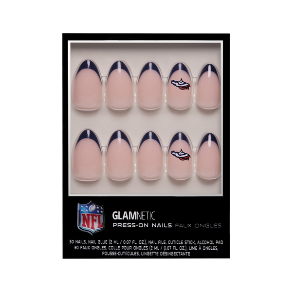 Glamnetic x Fanatics Nail Denver Broncos Press-On Nails #1