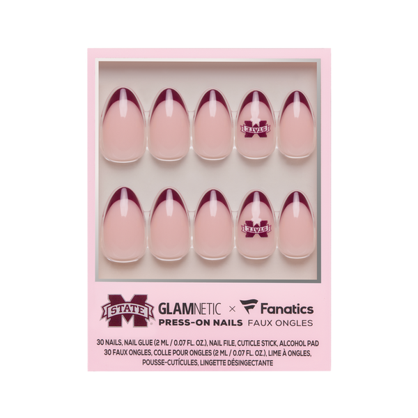 Glamnetic x Fanatics Nail Mississippi State Bulldogs Press-On Nails #1