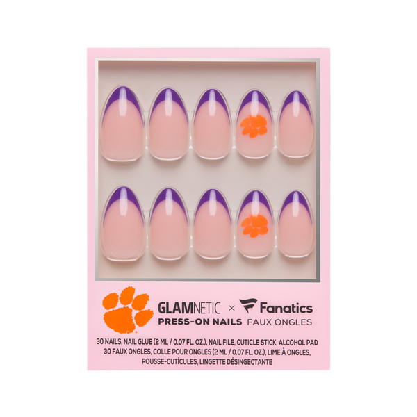 Glamnetic x Fanatics Nail Clemson Tigers Press-On Nails #1