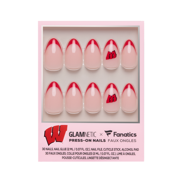 Glamnetic x Fanatics Nail Wisconsin Badgers Press-On Nails #1