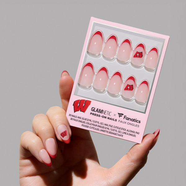Glamnetic x Fanatics Nail Wisconsin Badgers Press-On Nails #2
