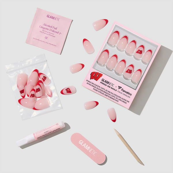 Glamnetic x Fanatics Nail Wisconsin Badgers Press-On Nails #4