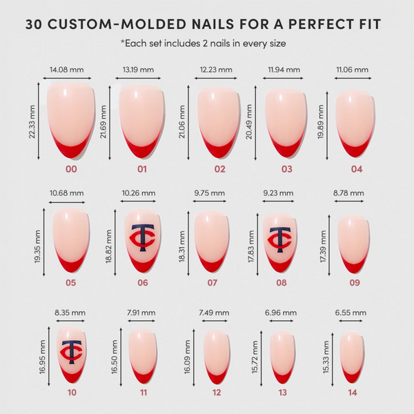 Glamnetic x Fanatics Nail Minnesota Twins Press-On Nails #5