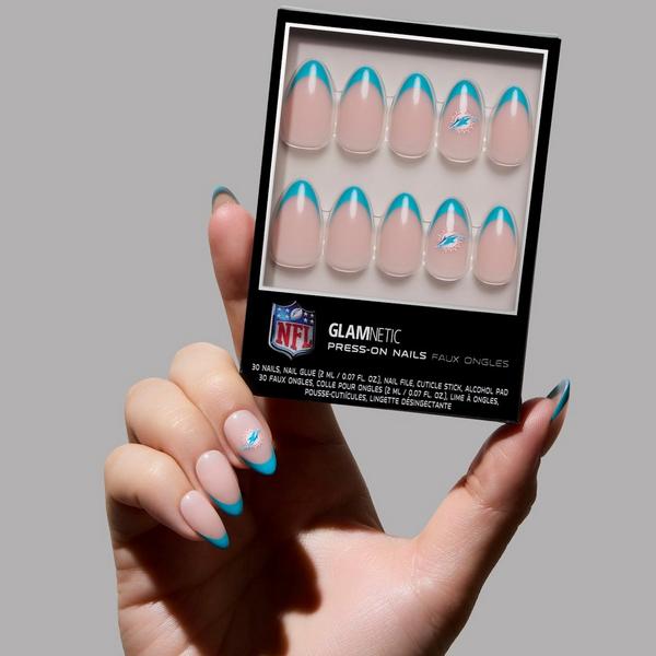 Glamnetic x Fanatics Nail Miami Dolphins Press-On Nails #2