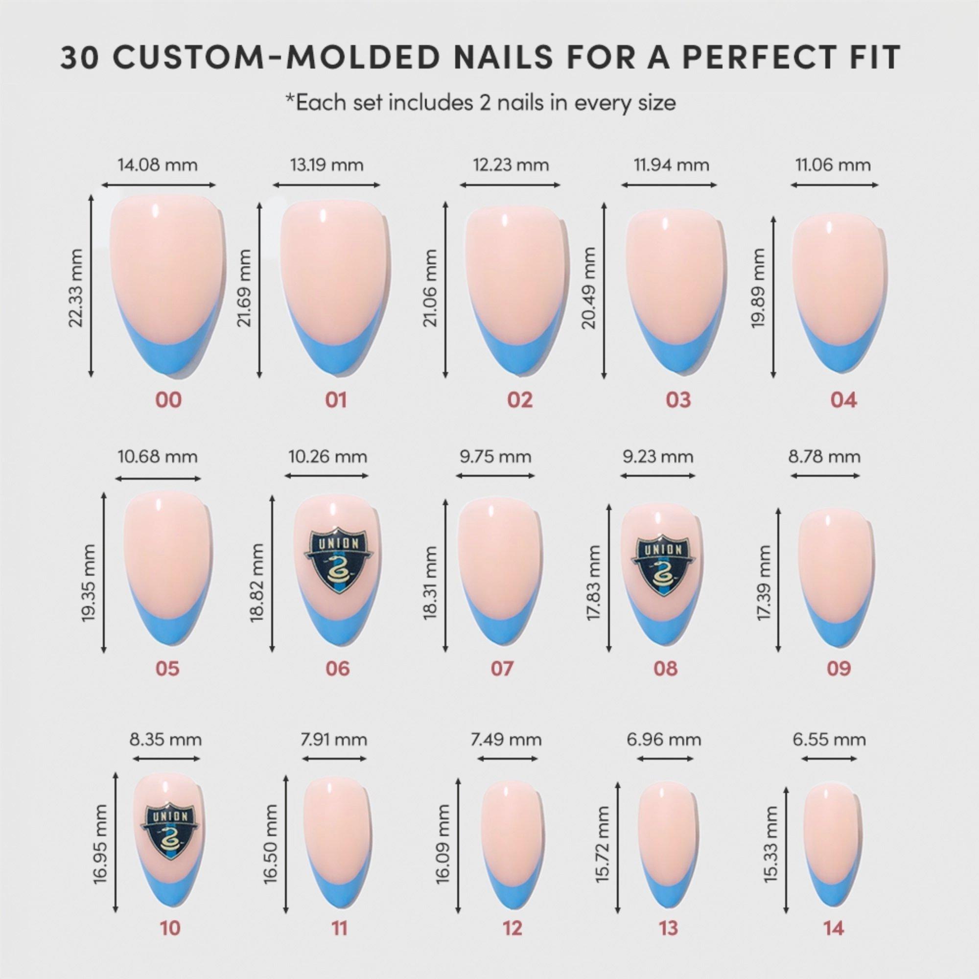 Накладные ногти Glamnetic x Fanatics Nail Philadelphia Union — фото 6