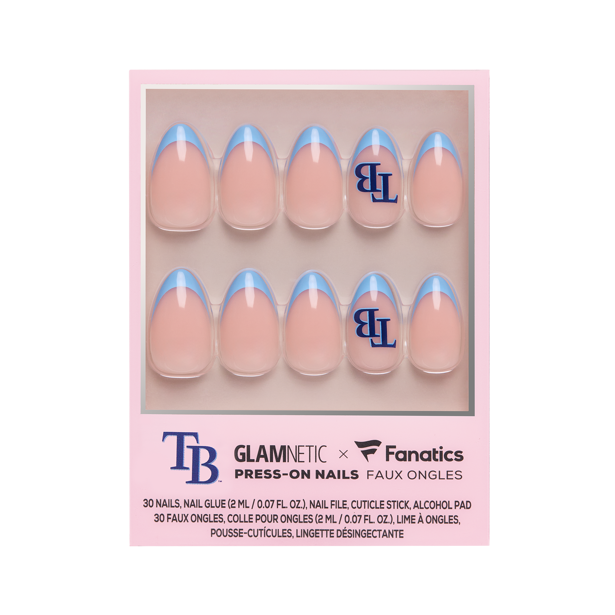 Glamnetic x Fanatics Nail Tampa Bay Rays Press-On Nails #1