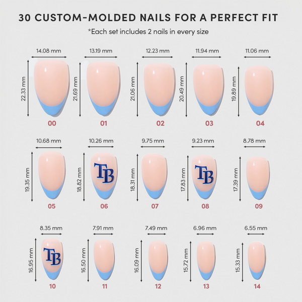 Glamnetic x Fanatics Nail Tampa Bay Rays Press-On Nails #5
