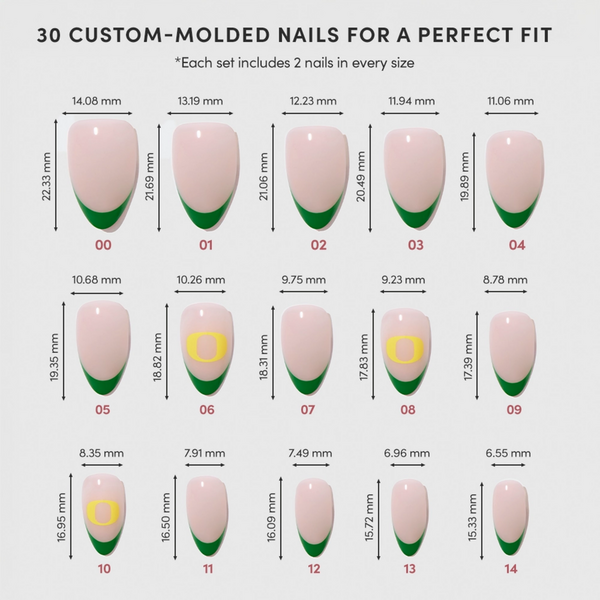Glamnetic x Fanatics Nail Oregon Ducks Press-On Nails #5