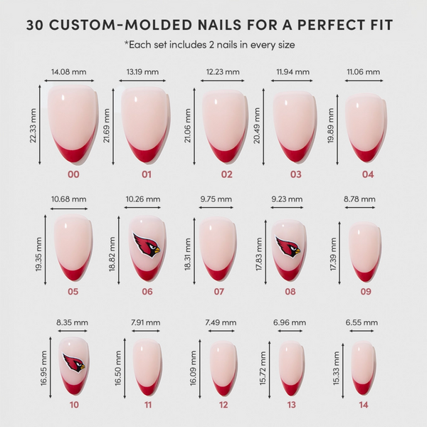 Glamnetic x Fanatics Nail Arizona Cardinals Press-On Nails #5