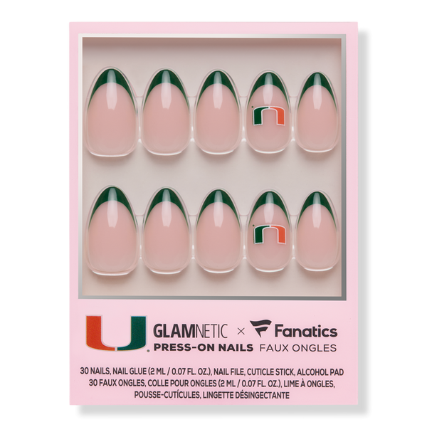 Glamnetic x Fanatics Nail Miami Hurricanes Press-On Nails #1