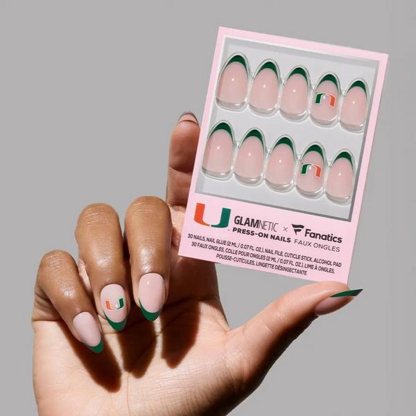 Glamnetic x Fanatics Nail Miami Hurricanes Press-On Nails #2
