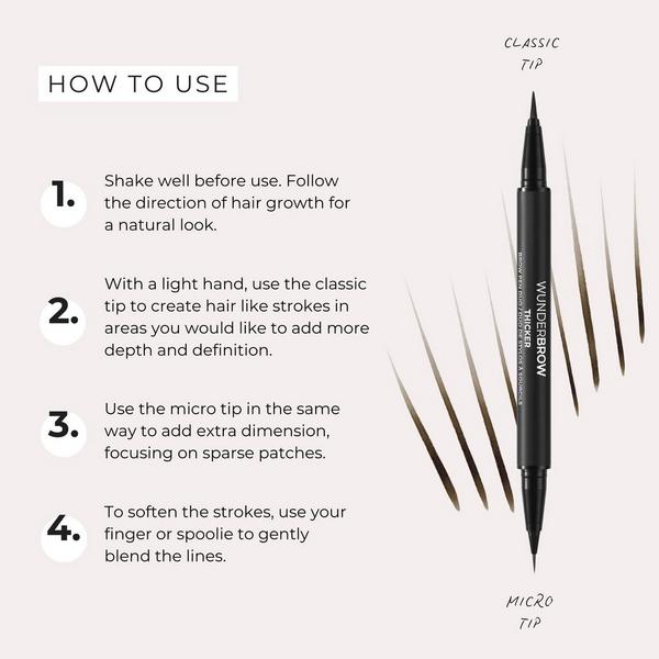Wunderbrow Thicker Brow Pen Duo #5