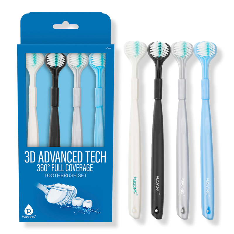 PURSONIC - Blue 3D Advanced Tech 360° Full Coverage Toothbrush