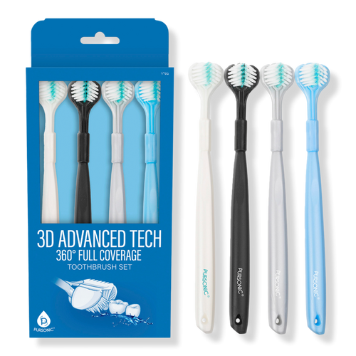 PURSONIC - Blue 3D Advanced Tech 360° Full Coverage Toothbrush