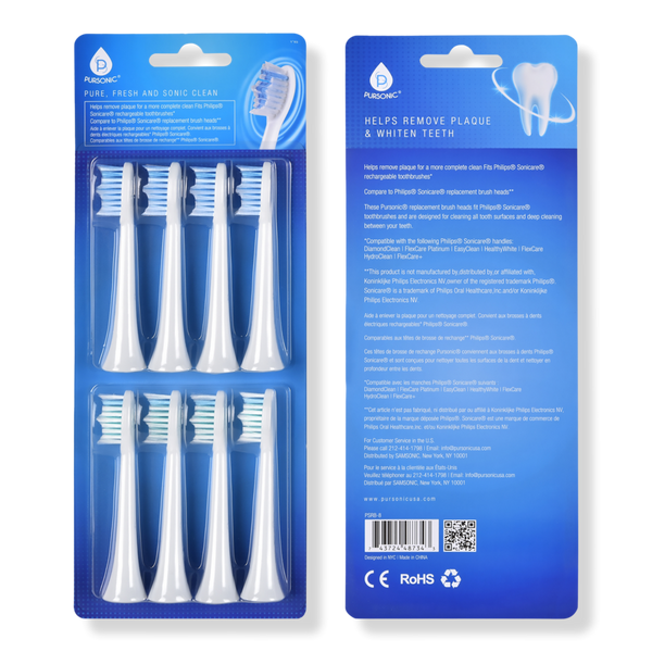 PURSONIC Replacement Toothbrush Heads, Compatible with Sonicare Electric Toothbrush #1