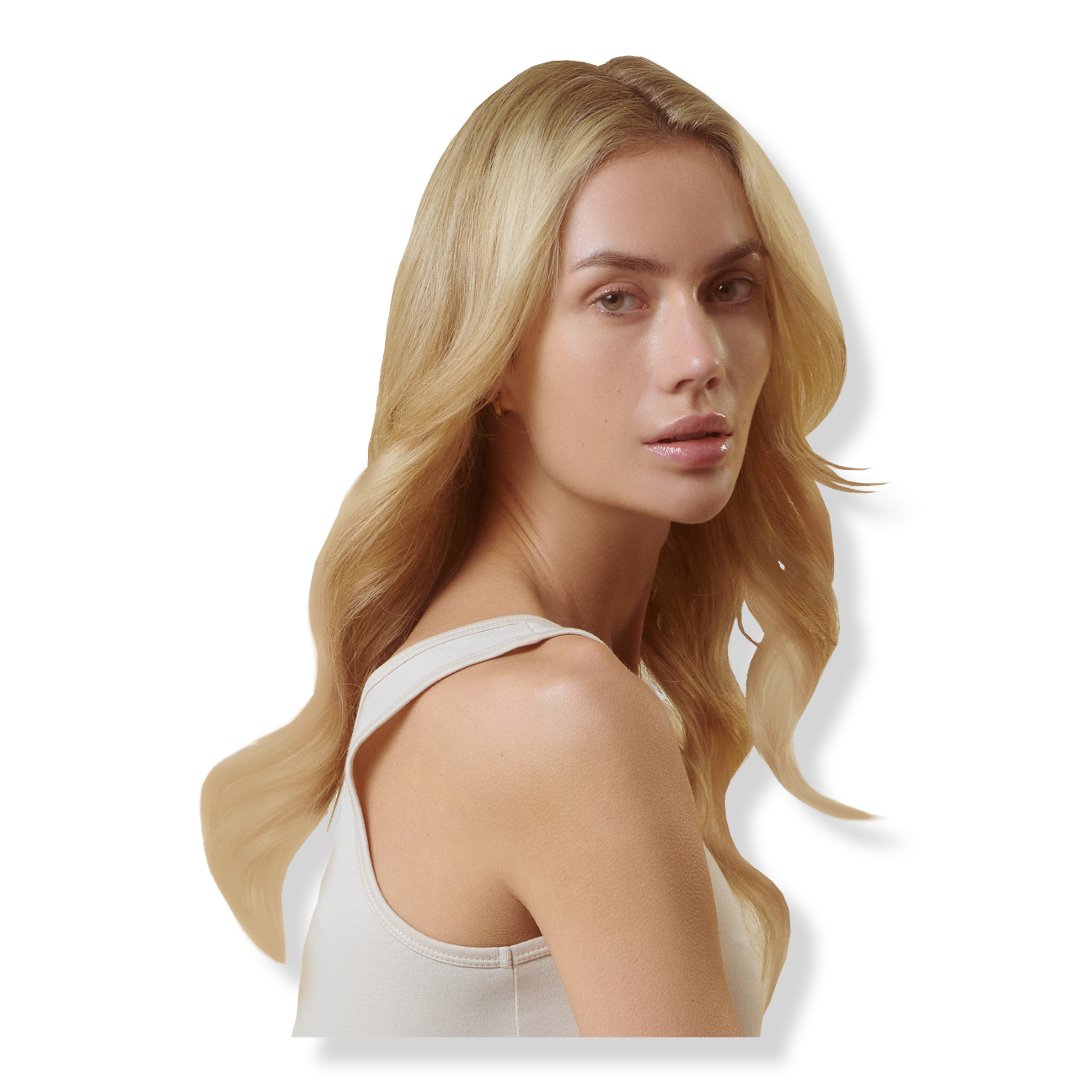 Sitting Pretty The Go-To Blonde Halo Human Hair Extension #1