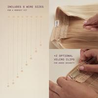 Sitting Pretty Golden Sand Blonde Halo Human Hair Extension #5